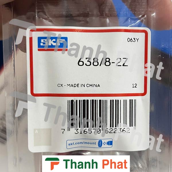 Vòng bi skf 638/8-2z
